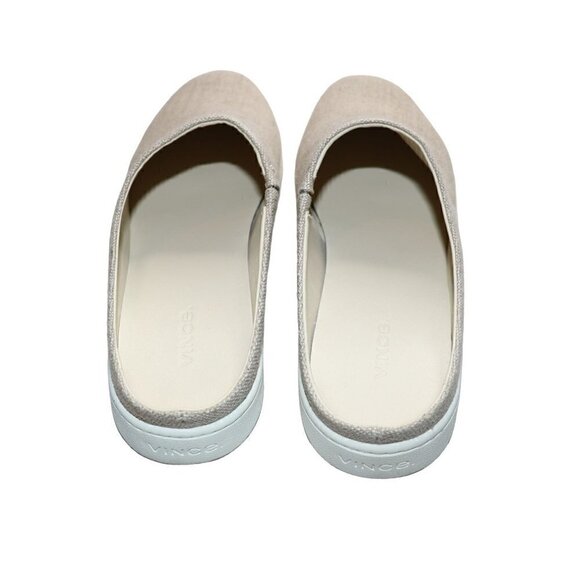 Vince Mules Canvas Vianne Natural Beige Comfort Shoes‎ Womens Size 9.5 NEW - Picture 6 of 12